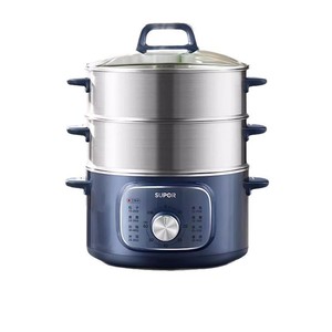 Olla eléctrica Supor de 13L, olla para cocinar y guisar multifunción de tres capas con tapa de vidrio templado - Product Image 1