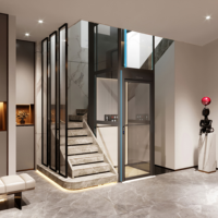 Ascenseur hydraulique autonome sans fosse pour villa, accessible aux fauteuils roulants, installation facile, pour maison résidentielle intérieure