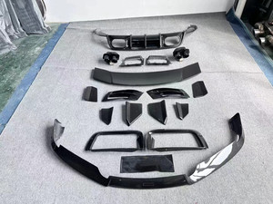 Kit de Carrocería de Fibra de Carbono Estilo Babos Mejorado para 992 2020- (Labio Delantero, Faldones Laterales, Difusor, Spoiler, Tuyere) Autoadhesivo Nuevo - Product Image 2