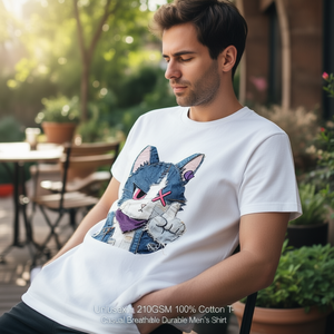 T-Shirt Unisex 210GSM 100% Cotone, Maglietta Casual Traspirante e Resistente per Uomo - Product Image 3