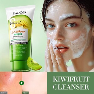 Crema Limpiadora Facial <span class=keywords><strong>de</strong></span> Kiwi, Antiarrugas, Hidratante, Control <span class=keywords><strong>de</strong></span> Grasa, Aminoácidos, Vitamina C, Blanqueadora - Product Image 2