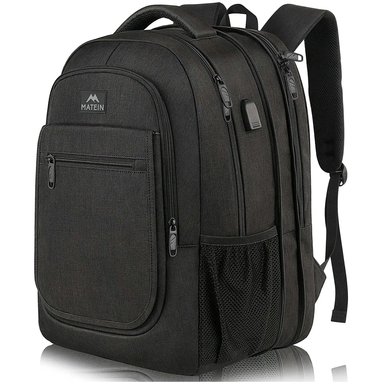 Factory Custom High Quality Travel Business Backpack Bag Mens Expandable Laptop Backpack with USB