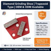 Disque de meulage et de découpe diamanté trapézoïdal en métal pour béton, à économie de coût, pour meuleuse Husqvarna