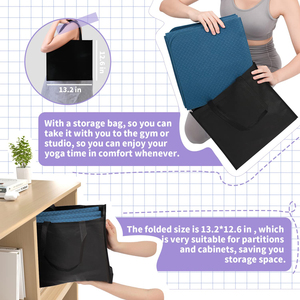 Mẫu Miễn Phí Chất Lượng Cao Xách Tay Yoga <span class=keywords><strong>Mat</strong></span> Thuận Tiện Lưu Trữ Có Thể Gập Lại Yoga <span class=keywords><strong>Mat</strong></span> Phòng Tập Thể Dục Tập Thể Dục Yoga <span class=keywords><strong>Mat</strong></span> - Product Image 2