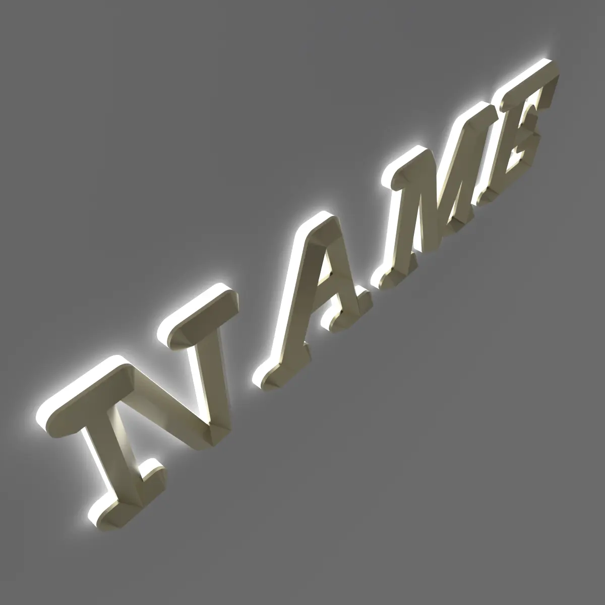 Rose Gold Letters Coating Alphabet Marquee Sign Metal Custom Acrylic Backlit Letter Outdoor Lighting LED Advertising Letters