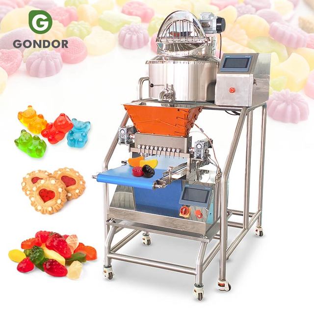 Lab Scale Make Jelly Deposit Hard Candy Gummy and Lollipop Depositor Machine Production Equipment Medium Size