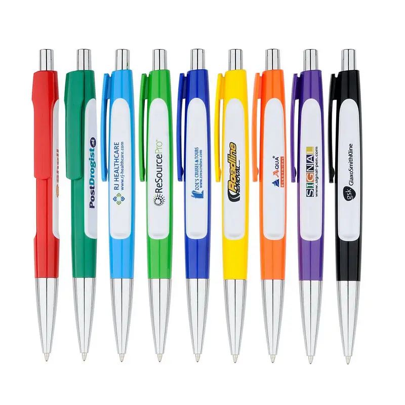 PROMSIGNAL B18016D-WHITEホット販売ボールペン卸売特別なロゴ付きカスタムペン