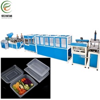 Ligne de production automatique de thermoformage pour la fabrication de contenants alimentaires jetables en plastique PP, boîtes à lunch