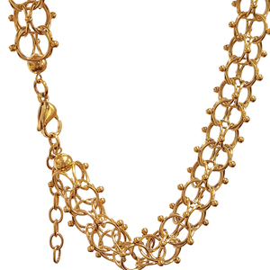 Moda 18mm ciclón cadena collar pulsera tachuelas pendiente conjunto acero inoxidable 18K oro PVD plateado negrita tejido linterna nuevo 2025 - Product Image 3