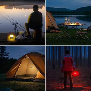 ALECTER Lámpara LED Solar Recargable para Camping, Ecológica, Impermeable IP66, 1500 Lúmenes, Fuente de Alimentación Portátil - Product Image 5