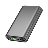 PD30W ukuran kecil pengisian daya Cepat Power Bank paduan aluminium powerbank 10000mAh pengisi daya portabel Aksesori Tablet Universal