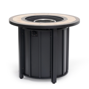 Durable Metal Round <b>Fire</b> <b>Pit</b> <b>Table</b> Indoor/Outdoor Propane <b>Gas</b> Bowl for Patio & Garden Parties - Product Image 5