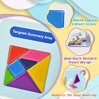 Tangram magnétique pour enfants de 4 à 8 ans avec 30 pages à thème, puzzle magnétique Tangram pour enfant, puzzle Tangram magnétique, Tangram pour enfants