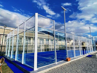 Prix d'usine court de paddle panoramique padel court de tennis