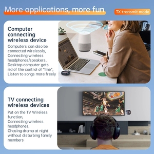 BT5.3 evrensel 3.5mm AUX RX TX modu mic eller serbest <span class=keywords><strong>bluetooth</strong></span> ses alıcısı ve verici inşa - Product Image 2