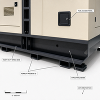 Groupe électrogène diesel silencieux Weichai Yuchai 300 kVA 240 kW insonorisé triphasé pour hôtel de petite taille 50 Hz 60 Hz