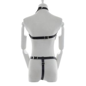 Poupées en cuir fétichistes, lingerie érotique, cage de bondage gothique, soutien-gorge, harnais, jarretière, bretelles, allure exotique pour le <span class=keywords><strong>sexe</strong></span> BDSM - Product Image 4