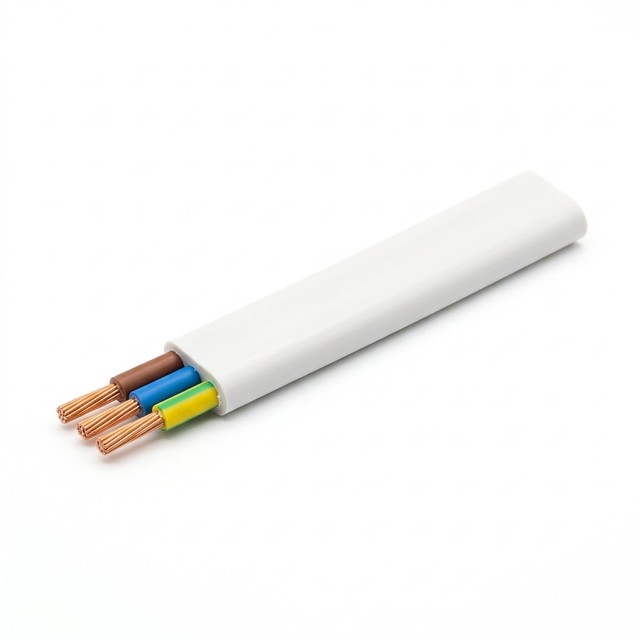 BVVB 3 Core 300/500V Three Core Copper PVC Insulated PVC Sheathed Flat Building Wire Electric Cable IEC for House Wiring