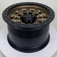 Jantes forgées personnalisées en bronze à 8 branches style Beadlock, 17-24 pouces, 5x112 5x114.3 5x120 pour Land Rover Defender BMW X5