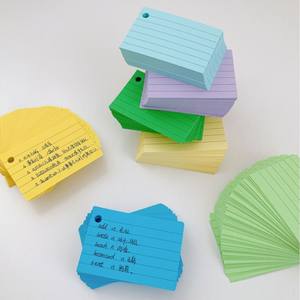 A8 Lined Loose-Leaf Vocabulary Notebook American Style Pre-Punched 100 Sheets Kraft Cover Iron Ring Optional - Product Image 4