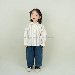 Pantalones de Mezclilla para Niños, Estilo Vintage, Lavados con Arena, 100% Algodón Twill, para Bebés y Niños Pequeños, MOQ Bajo, Personalizados de Fábrica - Product Image 3