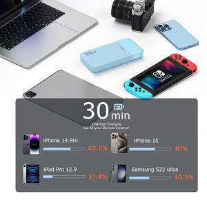 3w 20000mah בנק חשמל עמיד למים עם qc4.0 + pd 3.0 בו זמנית 3 מכשירים סוללה li-פולימר - Product Image 5