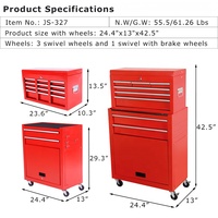 Meilleure vente Boîte à outils roulante combinée haut et bas avec roues pour l'utilisation d'un atelier d'artisan