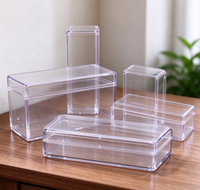 Boîte de rangement en plastique multi-tailles avec couvercle pour piles, artisanat, petits accessoires, étui d'emballage PS, prix de gros