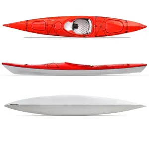 Kayak oceánico personalizado, para carreras, ABS, barato, termoformado, sit en plástico, canoa, kayak de pesca con pedal, kayak de mar