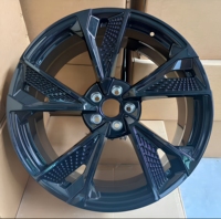 Nouvelles jantes de voiture en alliage d'aluminium forgé Audi A3/A4/Q5 5x112 19-21 pouces ET28/30/32mm multi-rayons finition noire 3 ans de garantie universelle