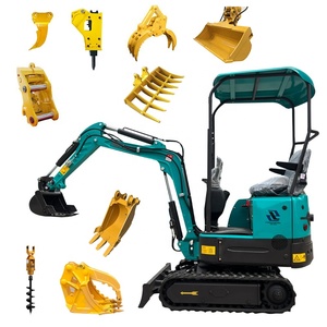 Entrega Gratuita: Maquinaria de Excavación Agrícola, Miniexcavadora Hidráulica de 24Hp con Brazo Oscilante, 1 Tonelada, Rototilt, Miniexcavadoras Chinas - Product Image 1