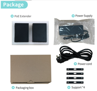 Convertidor PoE de 500 Metros 10/100Mbps de un Solo Puerto Ethernet y Alimentación a través de 2 Cables, Extensor PoE de Par Trenzado para Cámaras IP