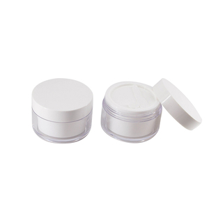 Tarro de <span class=keywords><strong>Crema</strong></span> Vacío de Gran Capacidad de 100 g, Base Transparente, Tapa Blanca, Envase Cosmético Recargable <span class=keywords><strong>para</strong></span> <span class=keywords><strong>el</strong></span> Cuidado de la Piel - Product Image 1