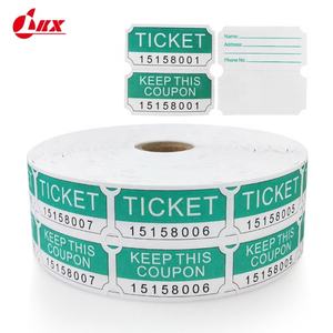 Raffle Tickets Consecutively Numbered Double Ticket <b>Roll</b>, <b>Blue</b>, 2000 Tickets Per <b>Roll</b> Offset Printing Offset <b>Paper</b> 10-15 Days - Product Image 5
