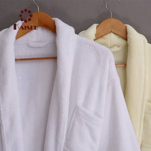 Peignoir de luxe à col châle brodé de qualité hôtelière <span class=keywords><strong>5</strong></span> étoiles avec logo personnalisé - Product Image 4