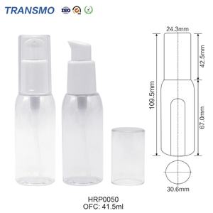 Flacon de lotion cosmétique transparent personnalisé de 40 ml avec pompe, sérum, huile, crème pour les yeux, shampoing avec échantillons gratuits - Product Image 2