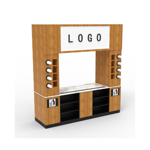 Dépanneur commercial Comptoir de sortie en bois en métal Bill Desk Supermarket Beverage Stations - Product Image 2