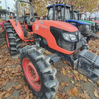 Mini Kubota 70 PS Traktor 4WD Gebrauchter Kubota Landwirtschaftstraktor 70 PS Traktor Mit Frontlader und Baggerlader zum Verkauf