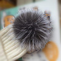 Pompons en fourrure de raton laveur naturelle en gros - Accessoires fourrés haute densité à prix d'usine