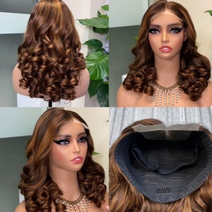 Perruques Humaines Bouclées et Volumineuses à Prix de Gros, Perruque Bob Courte en Cheveux Naturels, Perruque Frontale en Dentelle 5*5, Densité 250%, Livraison Rapide - Product Image 3