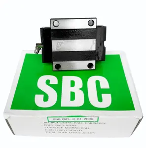 SBG-15-FL SBC से गाइड रेल और स्लाइड ब्लॉक गाड़ी के लिए SBG15FL सीएनसी अग्रणी रेल