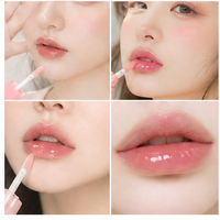 Gloss à lèvres liquide fruité 3,5 ml, effet crème glacée, formule naturelle anti-transfert, marque privée, pour un look naturel quotidien