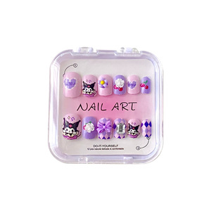 Nuevas pegatinas de uñas de dibujos animados para niños, exquisitas uñas postizas en caja, material ABS, uñas de celebridades para usar en los dedos, CE - Product Image 6