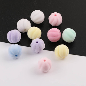 Cartoon Star Duck Flocked Acrylic Beads Mixed Shapes For Jewelry Making - Product Image 5