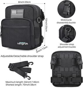 กระเป๋าปั่นจักรยานอเนกประสงค์กลางแจ้งกันน้ำสะท้อนแสงหน้าจอขนาดใหญ่พับเก็บได้อย่างรวดเร็วกระเป๋ามือจับความจุขนาดใหญ่ - Product Image 4