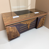 Bureau de patron au design moderne Table de bureau en bois simple pour le bureau ou la chambre à coucher Mobilier de bureau 2-3.2m