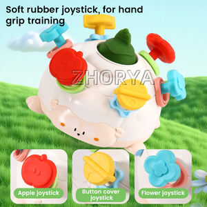 Zhorya mainan edukasi anak-anak, mainan melatih domba bayi, keterampilan gerak halus, mainan penyisipan memasukkan domba - Product Image 3