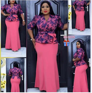 Nuevo ocasional africano elegante Turquía mujeres vestidos de oficina Iglesia Flora vestido traje - Product Image 4