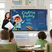 Écran tactile multipoint 20 points, résolution 4K, Android 14.0, tableau interactif intelligent pour l'école, 75 pouces, collaboration en ligne