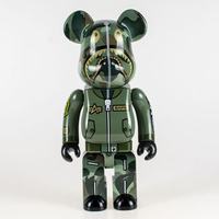Figurine Bearbrick Bape Anime Cartoon Personnalisée, Modèle Jouet Frozen, Statue de 28 cm avec Souffleur d'Air, Décoration d'Intérieur - Vente Chaude